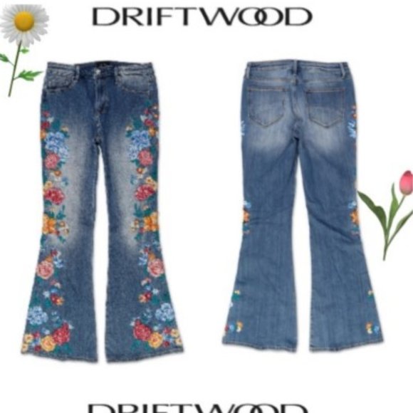 Driftwood Denim - Driftwood Farrah Flare Honey Suckle Waist 28 NWT🆕💥⚡🚚😮‍💨